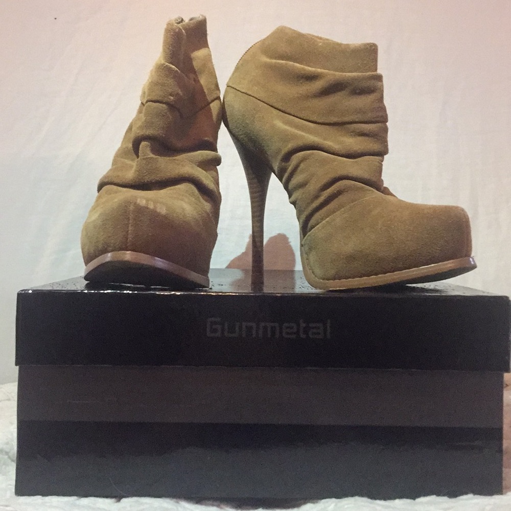 Gunmetal Platform Heels